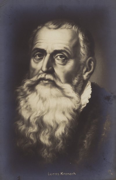Lucas Cranach starší, německý malíř a grafik (litografie) od German School