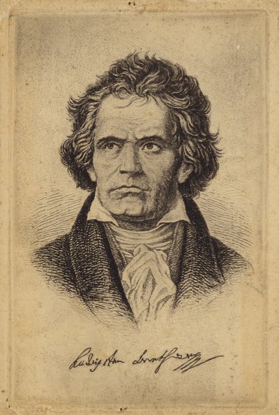Ludwig van Beethoven , německý skladatel a pianista (1770-1827) od German School