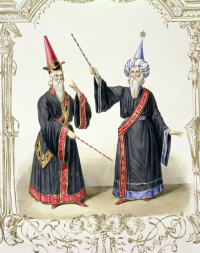 Kouzelníci na karnevalu v Berlíně, 1836 od German School