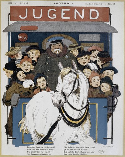 Mnoho dětí v omnibusu - v "" Jugend""" od German School