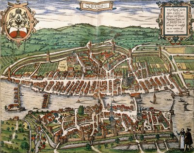 Mapa Curychu, 1575 od German School