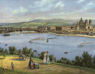 Marseille, Francie (chromolit) od German School