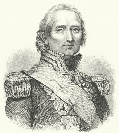 Marshal Nicolas Soult, francouzský voják (rytina) od German School