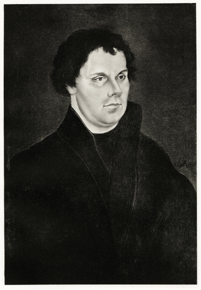 Martin Luther, 1884-90 (fototyp) od German School