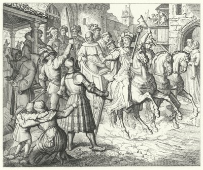 Recepce Martina Luthera ve Worms, 1521 od German School