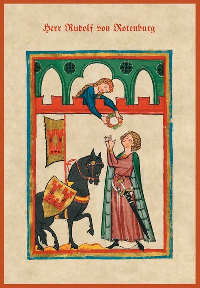 Středověký zpěvník (pergamen) od German School