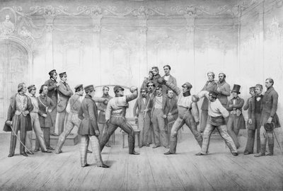 Mensuren nebo studentští členové Dueling Society v Drážďanech od German School