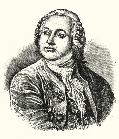 Michail Lomonosov, ruský spisovatel a vědec (rytina) od German School