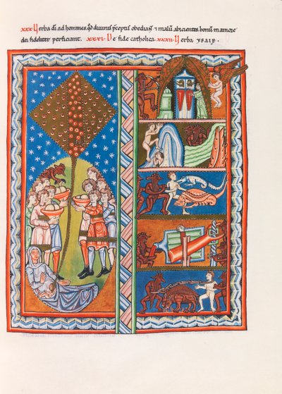 Miniatura z Liber Scivias od Hildegardy z Bingenu, c. 1175 (faksimile) od German School