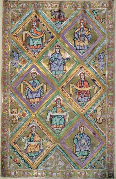 paní Czartová. 1207 IV, fol. 10v Život Kristův podle sv. Matouše, z Evangeliarium katedrály v Plocku kolem roku 1075 od German School