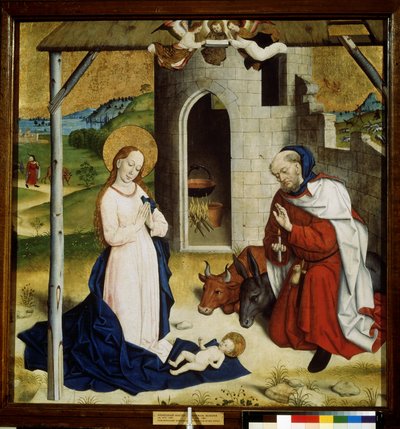 ""Nativite"" (The Adoration of the Christ Child) Detrempe de l