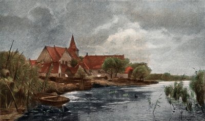 Nieuwkerk (barevný hlubotisk) od German School