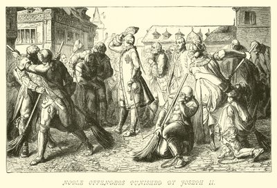 Urození provinilci potrestaní Josefem II od German School