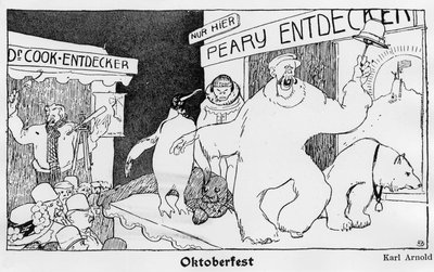 Severní pól: Cook a Robert Edwin Peary - Jugend od German School