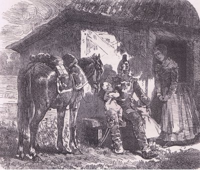 Off to war, Cassells History of the War between France and Germany vydané Cassell and Company Limited, kolem roku 1890 (litho) od German School