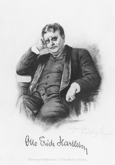 Otto Erich Hartleben (rytina) od German School