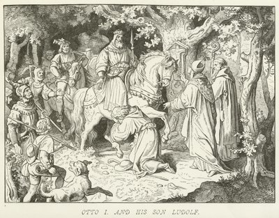 Otto I. a jeho syn Ludolf od German School