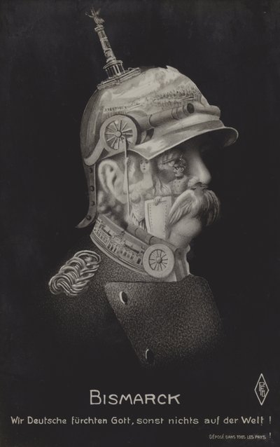 Otto von Bismarck, německý státník (černobílá fotografie) od German School