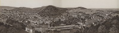 Panorama Karlových Varů (litho) od German School