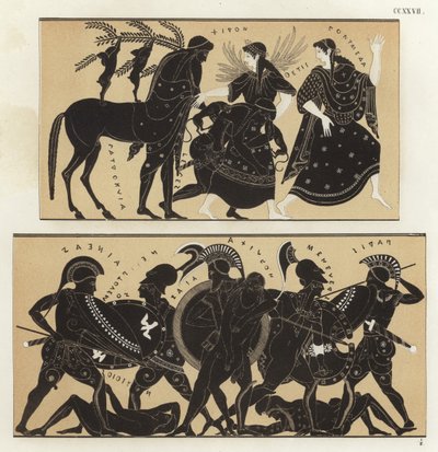 Peleus a Thetis od German School