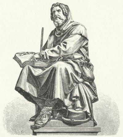 Peter Waldo, zakladatel středověkého křesťanského duchovního hnutí známého jako valdenští (rytina) od German School