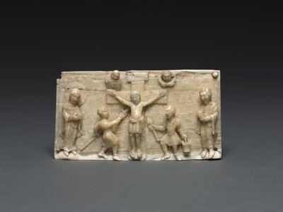 Plaketa z přenosného oltáře: Ukřižování, údolí Dolního Rýna, 1050-1100 od German School