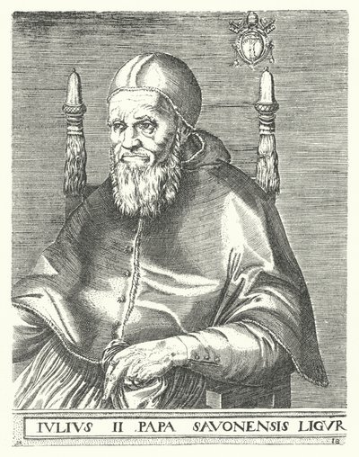 Papež Julius II (rytina) od German School