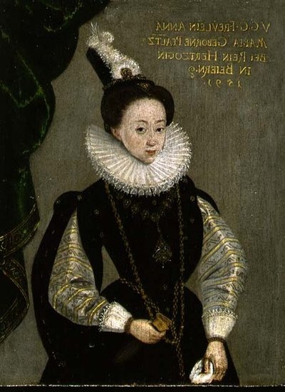 Portrét Anny Marie, vévodkyně Bavorska od German School