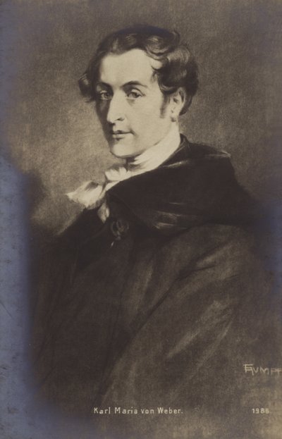 Portrét Carla Maria von Webera od German School