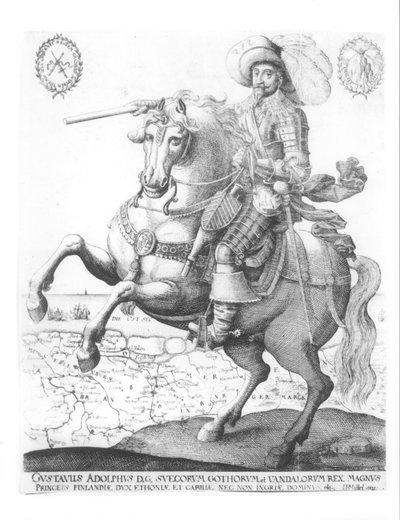 Portrét Gustava Adolpha II, švédského krále (1594-1632) od German School