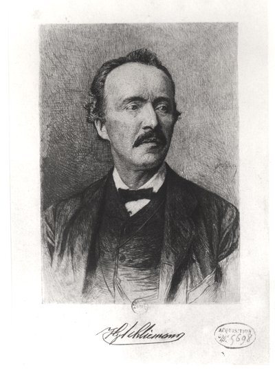 Portrét Heinricha Schliemanna (1822-90) od German School