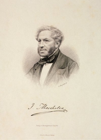Portrét Ignaze Moschelese (1794-1870) od German School