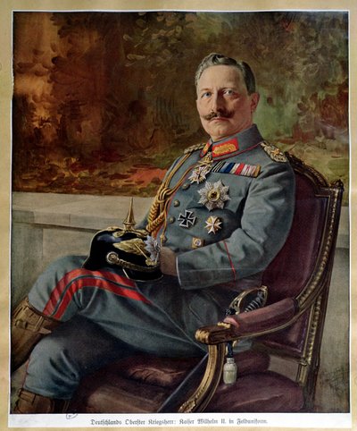Portrét císaře Viléma II. (1859-1941) od German School