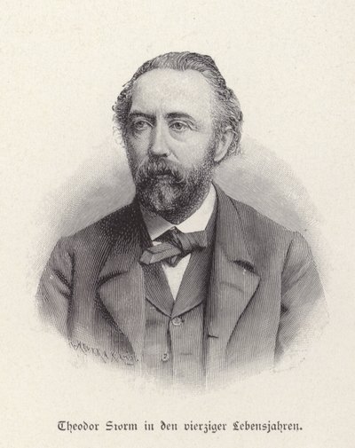 Portrét Theodora Storma od German School
