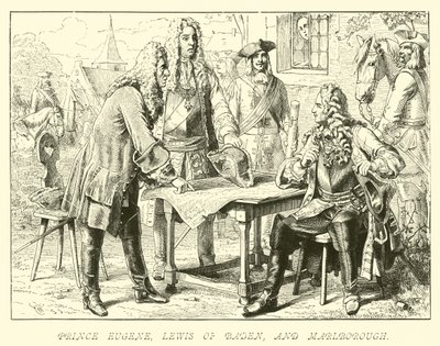 Princ Eugene, Lewis z Badenu a Marlborough od German School