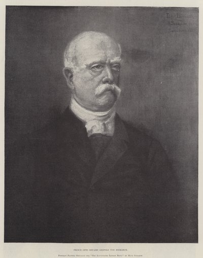 Princ Otto Eduard Leopold von Bismarck (rytina) od German School