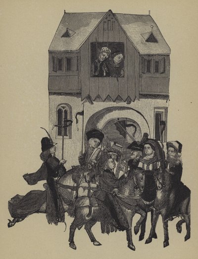 Procesí v den jmenování Fridricha I. z rodu Hohenzollernů braniborským kurfiřtem od German School