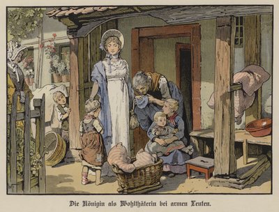 Pruská královna Louise, dobrodinec chudým (barva lito) od German School