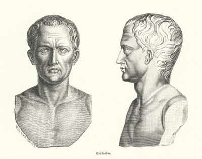 Quintus Hortensius , římský politik a řečník (rytina) od German School