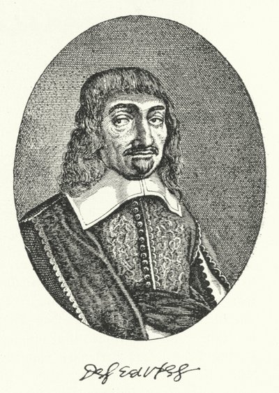 René Descartes, francouzský filozof (rytina) od German School