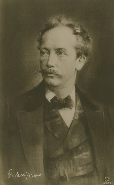 Richard Strauss , německý skladatel (hlubotisk) od German School