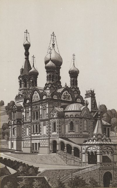 ruský kostel (litho) od German School