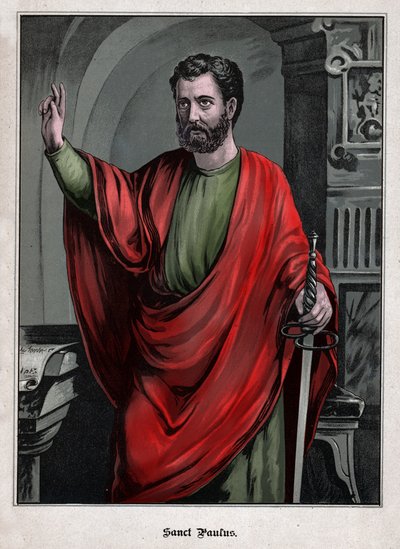 Saint Paul, cca 1900 (rytina) od German School