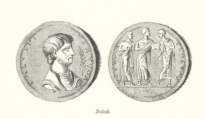 Sallust , římský historik a politik (rytina) od German School