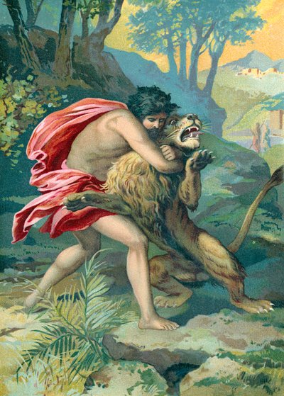 Samson a lev od German School