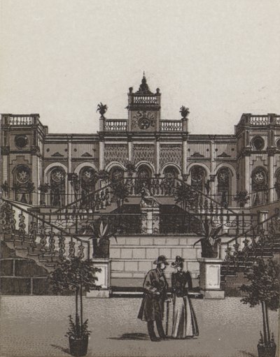Sans Souci (litho) od German School