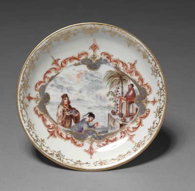 Podšálek, výrobce Meissen Porcelain Factory, Německo, c.1723 od German School