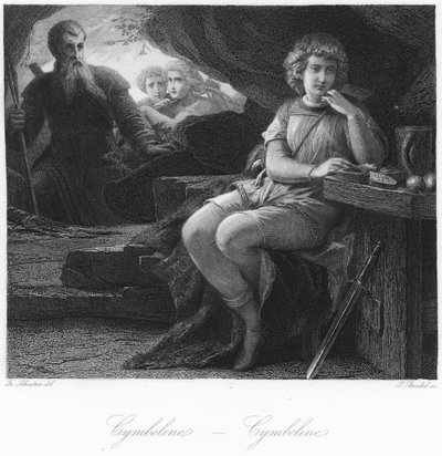 Scéna z Cymbeline od German School