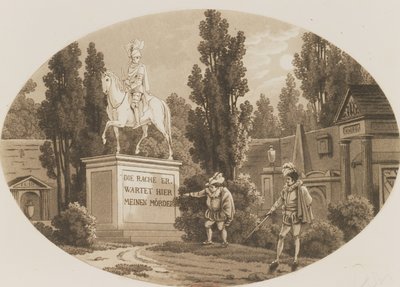 Scéna z Dona Giovanniho od Wolfganga Amadea Mozarta od German School