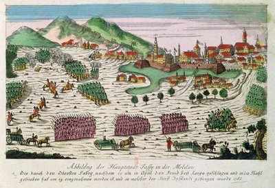 Obléhání a zajetí Jassy v roce 1788 ruskou armádou od German School